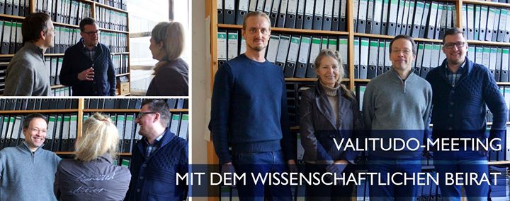 Valitudo mit wissenschaftlichem Beirat. Geschäftsführer Peter Röhr, Prof. Dr. med. Elke Zimmermann, Dr. rer. nat. Reinhard Piechowski, Geschäftsführer Daniel Rothmund